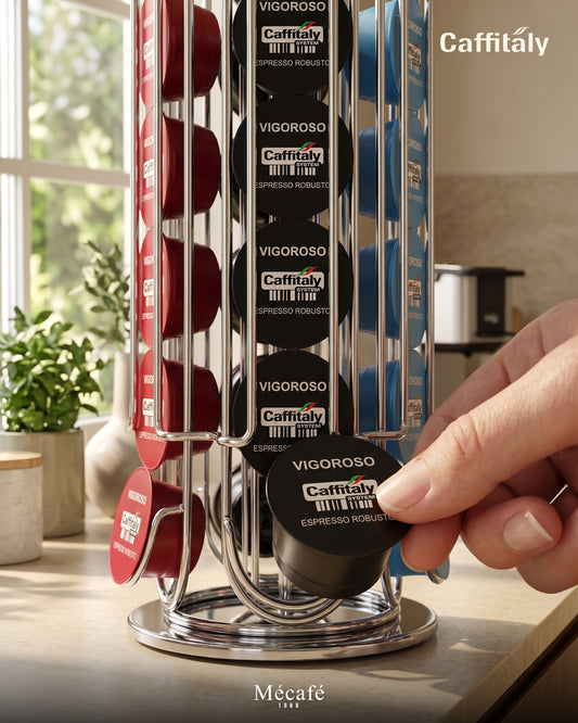 Porte capsules CAFFITALY vertical - INOX