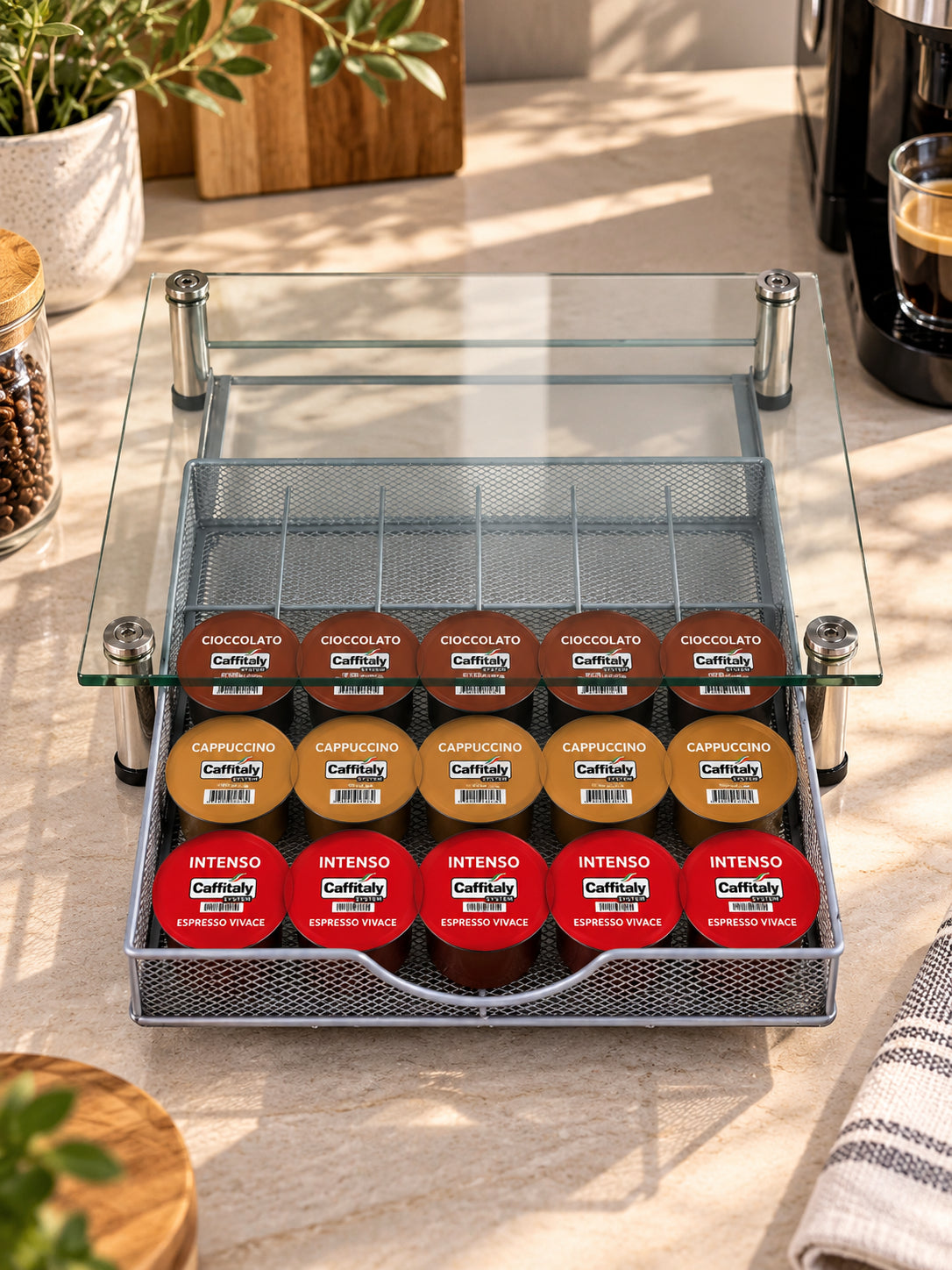 Porte-Capsules Caffitaly Carré