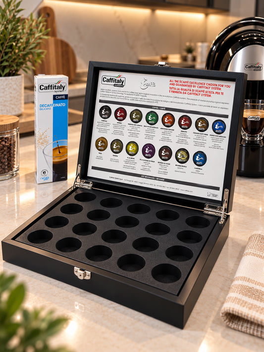 Porte-Capsules Caffitaly – Boîte en Bois