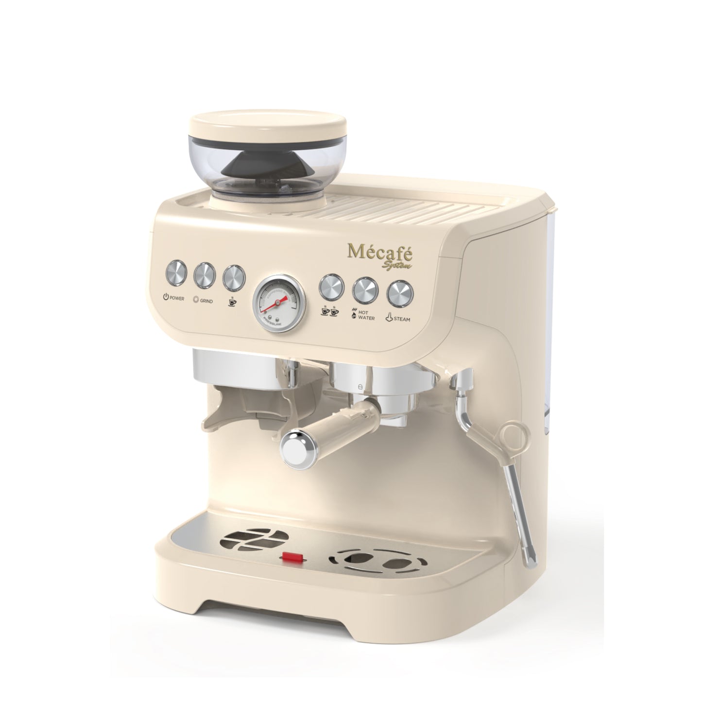Machine à Café Semi-Automatique avec Broyeur Intégré