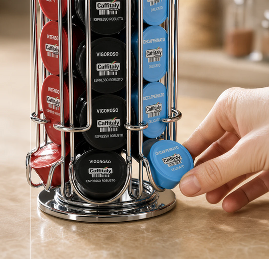 Porte capsules CAFFITALY vertical - INOX