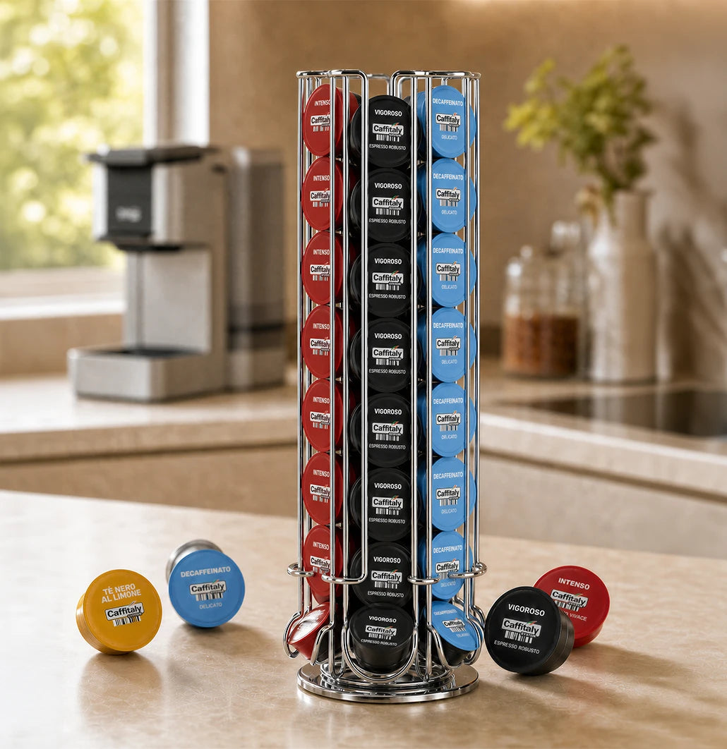 Porte capsules CAFFITALY vertical - INOX