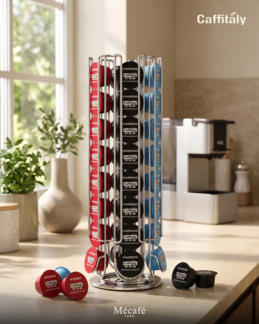 Porte capsules CAFFITALY vertical - INOX