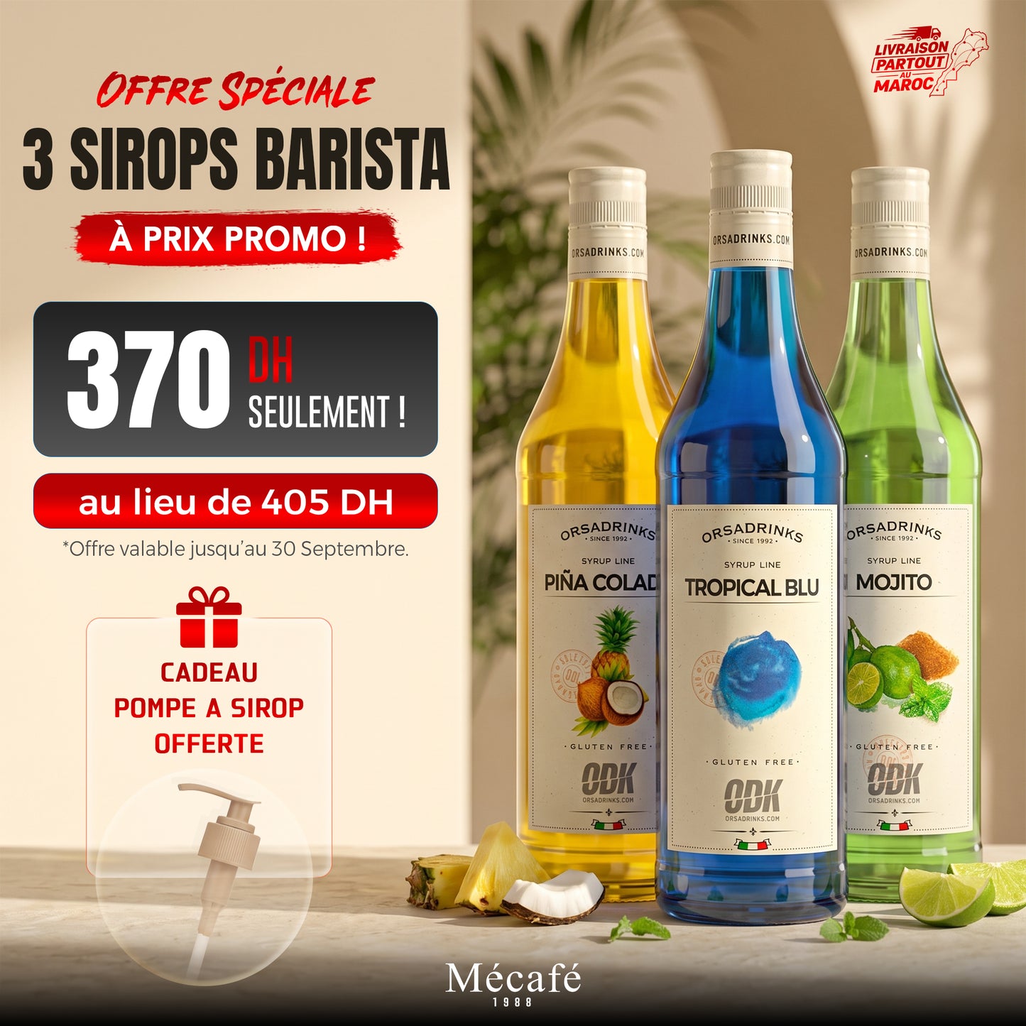 PACK 3 SIROPS BARISTA - orsadrinks